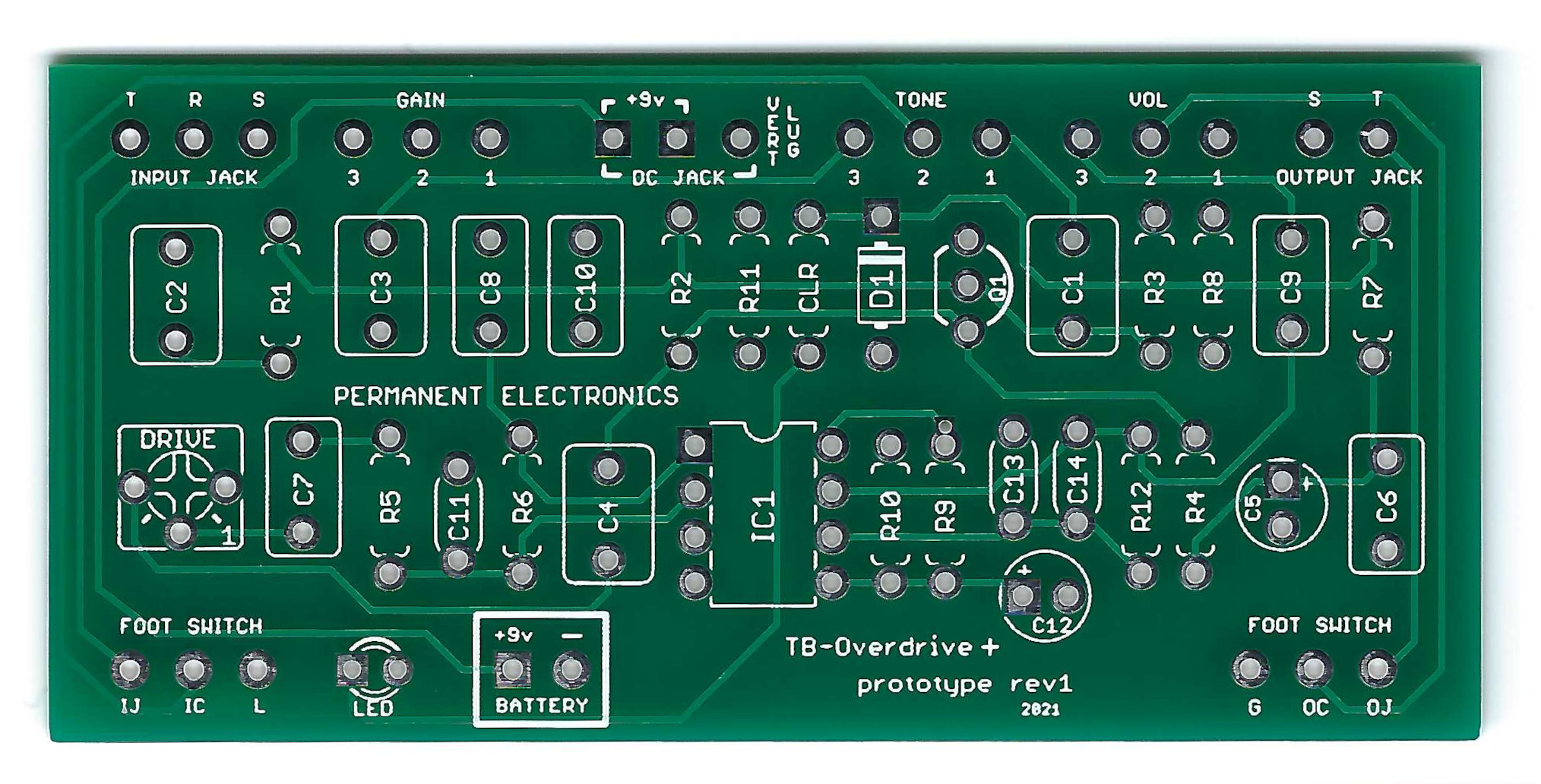 TB Overdrive Plus PCB